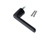 Ручка оконная без розетки Horvik кругл., черн., 2 винта