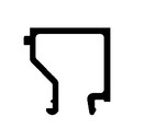 Штапик оконно-дверной ALUMARK 21 мм 6м неокрашенный