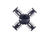 Соединение декоративное крестовое Isabel, 18x8, антрацит для двустороннего профиля