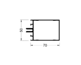 Стойка и Ригель 70 мм 6,8м  9016