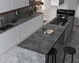 Кухонная столешница R3 FS909 S5 Пепел черный PREMIUM, 4100*600*38 мм
