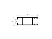 640-10 Створка боковая (1), бел. (6,0 м)