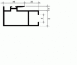 640-11 Створка центральная (1), бел. (6,0 м)