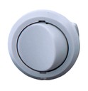 Выключатель врезной кнопочный, серый, D-27мм, 5А