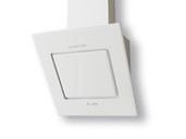 Вытяжка наклонная LEILA 600 WHITE, ширина 600 мм, белое стекло