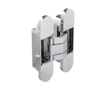 (1 кор.=2 петли) Петля скрытая ELEMENTIS, универсальная, 3D, 120x30 мм, 50 кг, цамак, хром полированный Изображение 6
