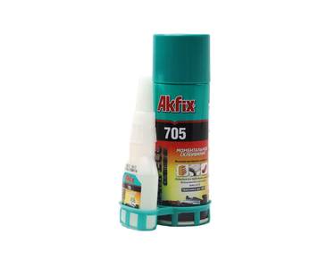 AKFIX 705 Набор для склеивания: клей цианоакрилатный+активатор (B50 гр + 200мл) (24) Изображение
