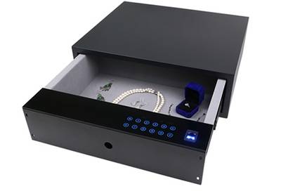 ALPHALUX Aiden Мини-сейф в базу 600 мм, 564х400х150 (ШхГхВ), черный Изображение 2