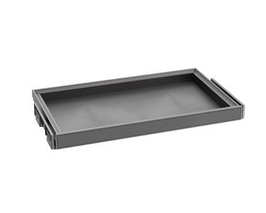 ALPHALUX Aiden Выдвижной лоток в базу 600 мм, 564х430х68 (ШхГхВ), экокожа, темно-серый Изображение