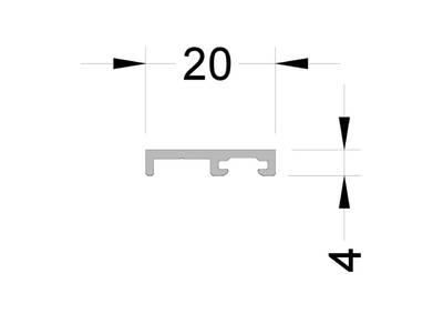 Адаптер щеточного уплотнителя ALUMARK. 6м Неокрашенный Изображение 2
