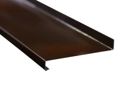 Стальные отливы оконные BAUSET (B=110 мм, L=6 м, коричневый) [норма отпуска 12 м] Изображение