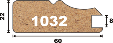AGT профиль МДФ 1032 (белый с древесной структурой (230), 22x60x2800 мм) Изображение 2