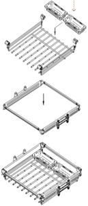 Брючница для выдвижной рамки Vibo (719x510x103 мм, серебро) [APP72AL] Изображение 2