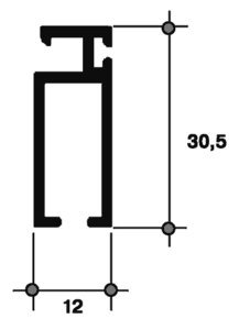 SLID-50X Профиль москитной сетки, коричневый (6,0 м) Изображение