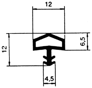 Уплотнитель контурный для межкомнатных дверей DEVENTER, ПВХ, бежевый RAL 1001 Изображение 2