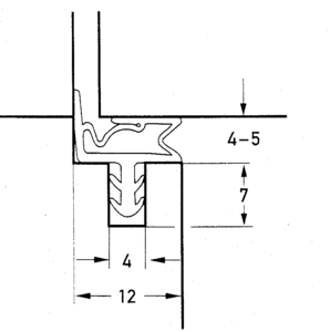 Уплотнитель для межкомнатных дверей с фальцем Deventer S6612 (бежевый) [норма отпуска 5 м] Изображение 2