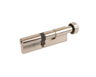 Цилиндр профильный MAXBAR с круглой ручкой C/K1 45 (ключ)/60(ручка), никелированный Изображение 3