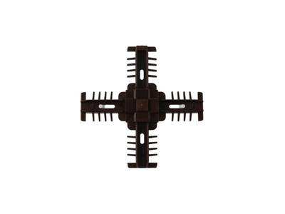 Соединение декоративное крестовое Isabel коричневое Изображение