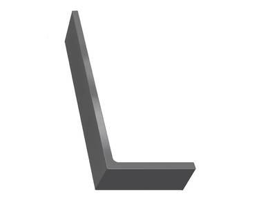 Делитель для лотка "Connect" L-type, правый, 25/10см, антрацит Изображение