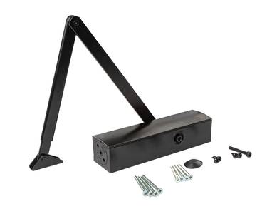 Доводчик GEZE TS 2000 NV BC EN 2-4, size 5, тяга в комплекте, черный Изображение 3