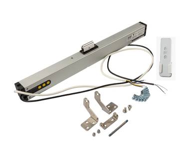 Электропривод цепной PRO Синхро с регулировкой выхода до 400мм с радиомодулем, пульт в комплекте, 230В, серый Изображение 2