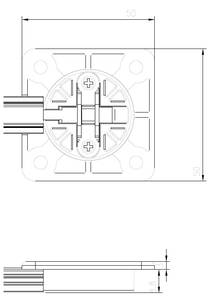 FM202 Корректор фасада врезной c декоративными накладками, L=1000-2700 мм, FIRMAX. Изображение 2