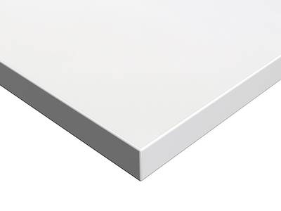 Фасад мебельный МДФ глянцевый белый полар (Blanco Polar) ALVIC Изображение