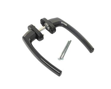 Гарнитур Internika, длина ручки 170 мм, штифт 7*7, L=100, винты М5*75, антрацитово-серый (RAL7016) Изображение 2