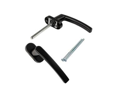 Гарнитур для балконной двери алюминиевый черный, штифт 120 RAL 9005 Изображение 5