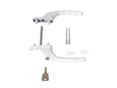 Гарнитур балконный прямой с ключом с одной стороны Internika, серия 70, белый Изображение 2