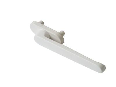 Гарнитур нажимной балконный Internika 30мм, с низкой ручкой, белый Изображение 9