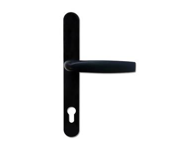 Гарнитур нажимной dormakaba BREMEN, 92/8/30мм, на толщину двери 38–80 мм, черный RAL 9005 Изображение