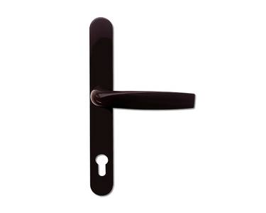 Гарнитур нажимной dormakaba BREMEN, 92/8/30мм, на толщину двери 38–80 мм, коричневый RAL 8017 Изображение