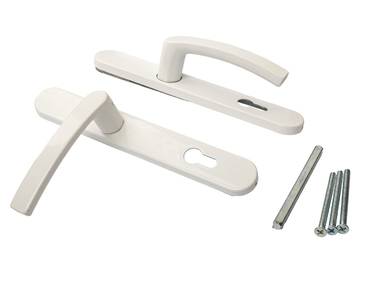 Гарнитур нажимной Maxbar BATI подпруж. 36/92 Белый RAL9016 на профиль 70мм Изображение