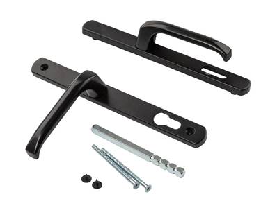 Гарнитур нажимной подпружиненный DENIZ, 25/92 черный RAL9005 Изображение