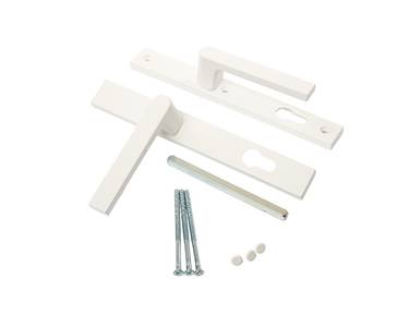 Гарнитур нажимной подпружиненный Romante 32/92 (3 винта), белый RAL9016 Изображение 3