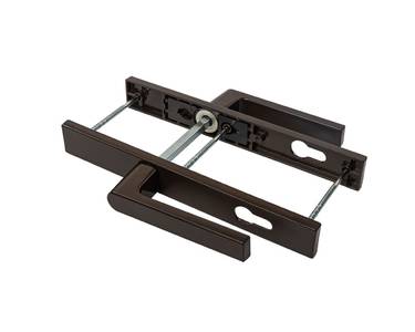 Гарнитур нажимной подпружиненный Romante 32/92 (3 винта), корич. RAL8019 Изображение 2