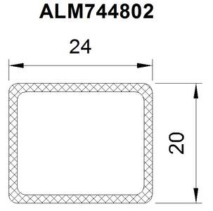 Компенсатор пластиковый ALUMARK 24х20мм термоизолирующий 6м. Изображение