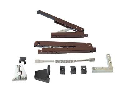 Комплект фрамужный VENTUS, коричневый RAL8017 Изображение