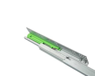 Комплект направляющих Soft-Close скрытого монтажа Firmax Smartline, L=500мм, полного выдвижения, для ЛДСП до 19 мм с доводчиком, (2 направляющие + 2 крепления) Изображение 2