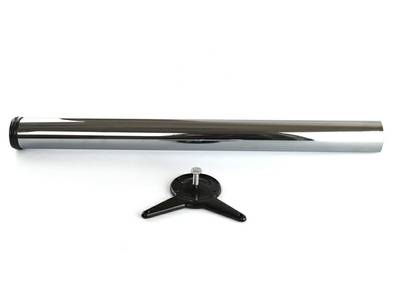 Комплект ножек для стола 4шт. FIRMAX, D=60,H=710мм (крепление из стали), сталь, хром Изображение