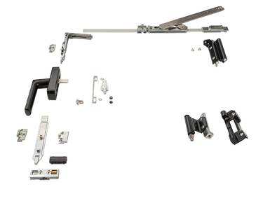 Комплект поворотно-откидной, Европаз V.01, V.02, 360-495, черный Изображение 3