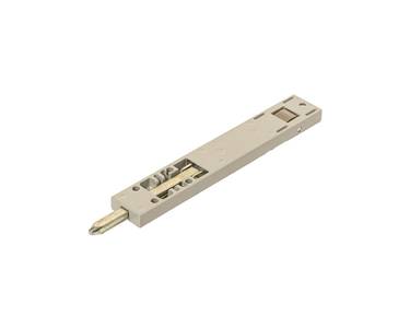 Комплект: шпингалет ELEMENTIS дверной накладной, ответная планка, саморезы, 140*22*8 мм, серебр. RAL9006 Изображение 4