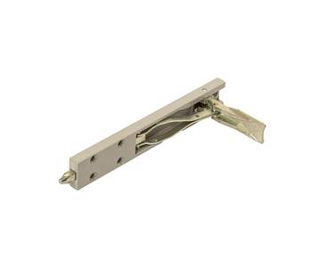 Комплект: шпингалет ELEMENTIS дверной накладной, ответная планка, саморезы, 140*22*8 мм, серебр. RAL9006 Изображение 5