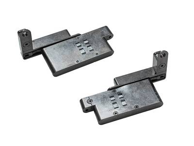 Комплект врезных петель Alphalux Titan Pro (верх+низ) для тяжёлого фасада до 35кг Изображение