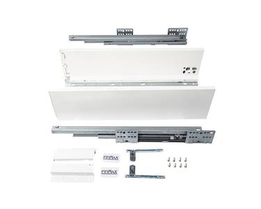 Комплект ящика Firmax Smartline, длина 500 мм, высота 135 мм, Push-to-Open, белый Изображение 2