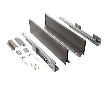 Комплект ящика Firmax Smartline, длина 500 мм, высота 135 мм, Push-to-Open, серый Изображение 5