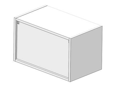 Корпус навесной низкий (60x34x36 мм, белый) Изображение 2