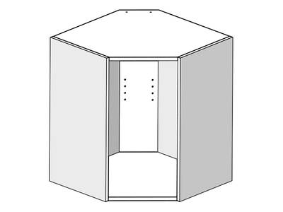 Корпус навесной угловой (61x61x72 мм, белый) Изображение 3