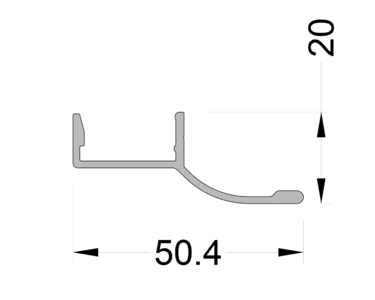 Крышка дренажная ALUMARK 6.0 RAL9016 Изображение